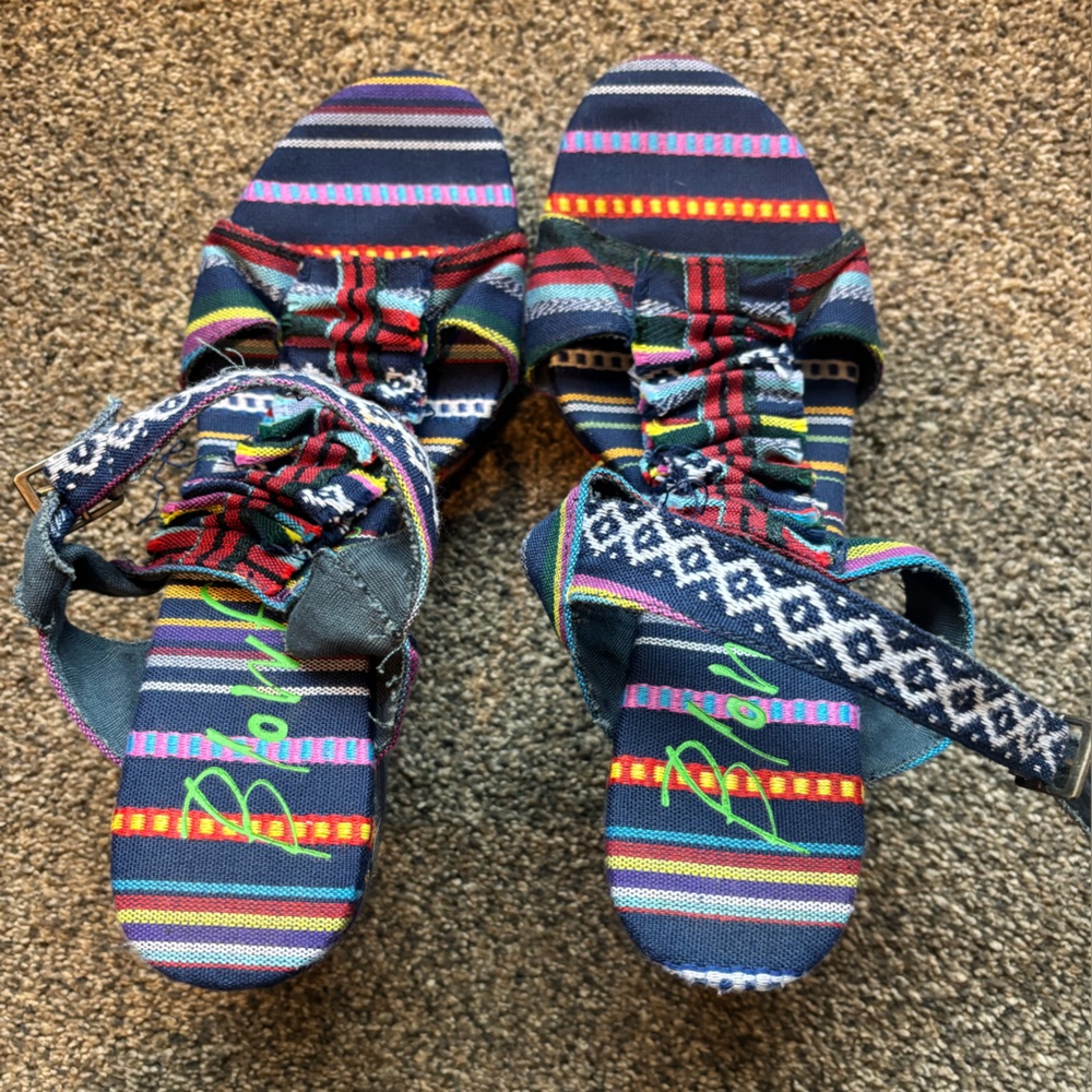 Colorful Striped women’s Sandals